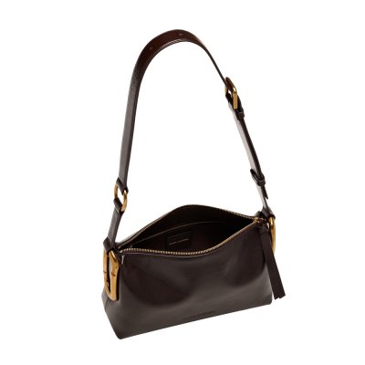 THE SCENE MEDIUM SHOULDER BAG IN CRINKLE LEATHER